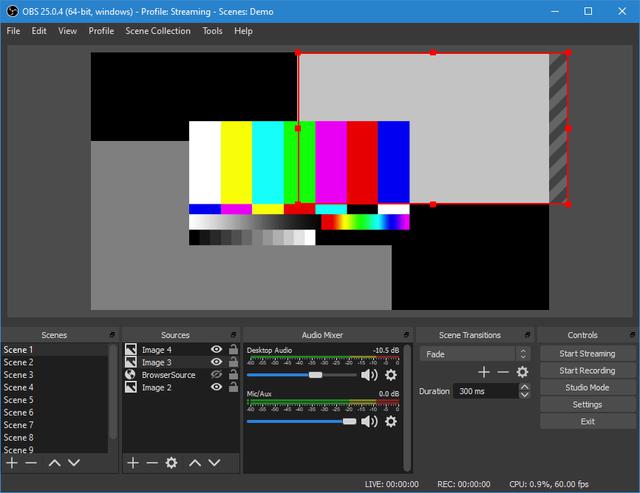 画像: 配信ソフトウェアのOBS Studio