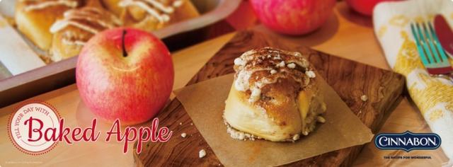 画像: こだわりのシナモンロール専門店「Cinnabon」は昨年冬季限定で新発売し好評を博した『ベイクドアップルミニボン』を12月1日~ 2019年1月31日(予定)の期間限定で発売します。