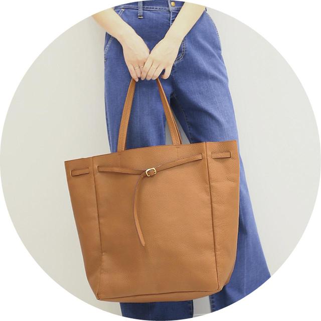 画像1: クラフト感&クラシックウーマンな上質レザーバッグ Spick&Span
