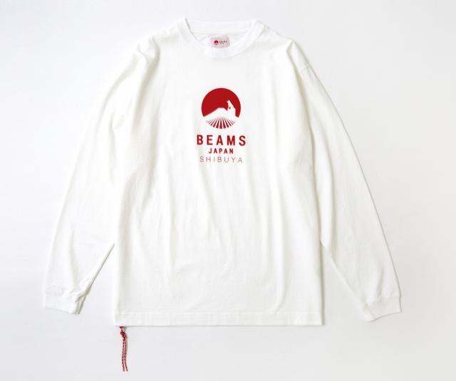 画像: BEAMS JAPAN ハチ公ロゴ ロングTシャツ ¥7,800(税抜)