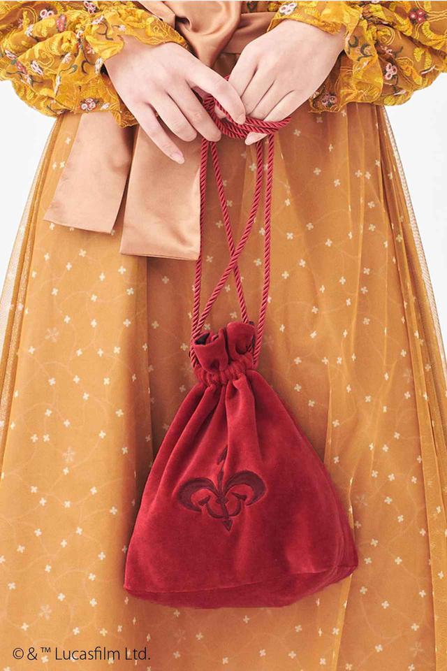 画像1: アミダラ女王へ忠誠の証!紋章刺繍の巾着バッグ