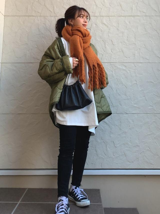 画像: 【reca】超ビッグシルエットカットソー ¥3,006 ※現在のSALE価格 【CANAL JEAN】via j(ヴィアジェイ) フリンジストール ¥4,950