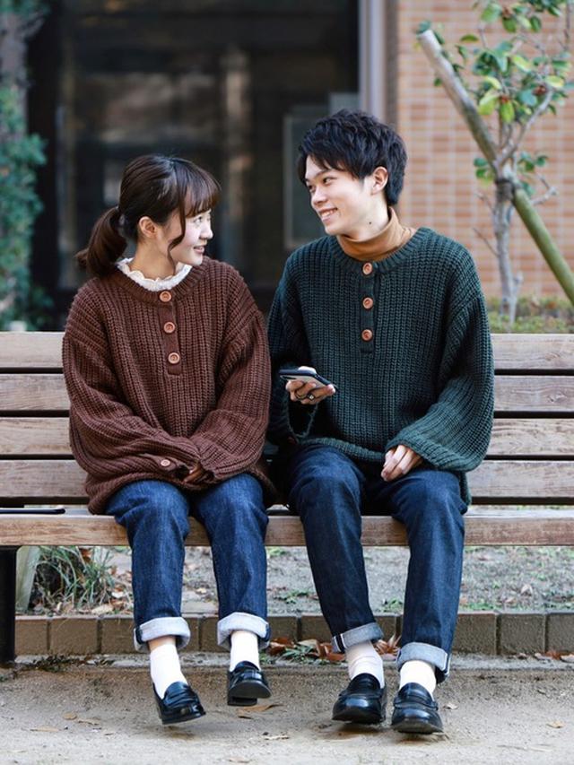 画像: 色違いのリンクニットでおしゃれに