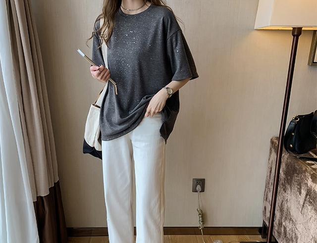 画像: ゆるT×ゆるボトムスのシンプルコーデ
