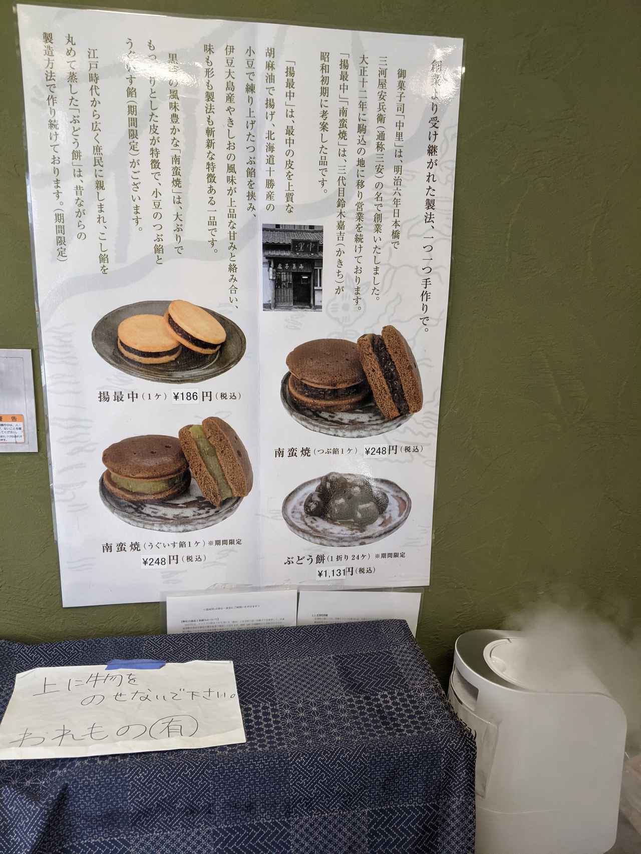 食通の東京手土産 駒込 中里 Ftn