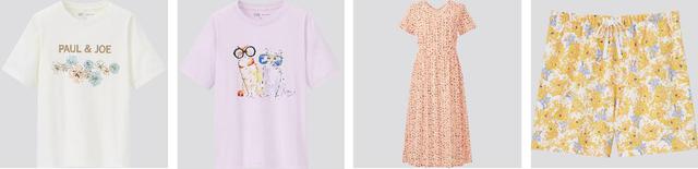 画像: Tシャツ2柄4色1,500円 ワンピース1柄3色2,990円 ショートパンツ4柄8色1,500円 出典:ftn