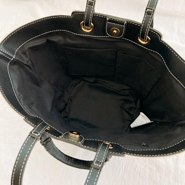 画像2: モノトーン配色がオシャレ♡ a.v.vコラボの大きめ扇形トート