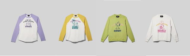 画像: 左から、PEANUTS X MARC JACOBS THE BASEBALL T-SHIRT 19,800円 /PEANUTS X MARC JACOBS THE SWEATSHIRT 36,300円 ※オンラインおよびPOP UP SHOP先行品 出典:ftn