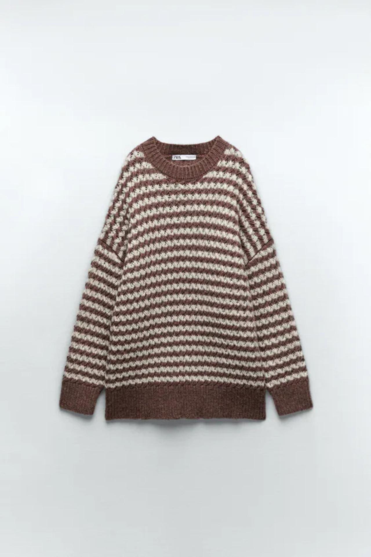 zara ボーダーニット ZARAで見つけたボーダーニット♡♡ また大好きなハイネック🥺 . . 生地