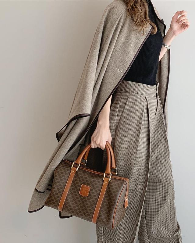 CELINE ボストンバッグ 大きめ　ブラウン 鍵付き a61f33ff9174da2bd9776eb601760f