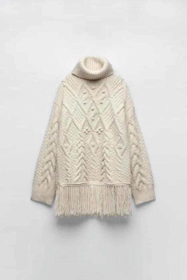 ZARA フリンジニット これが旬！！【ZARA】「フリンジ × ニットセーター」が優秀すぎる