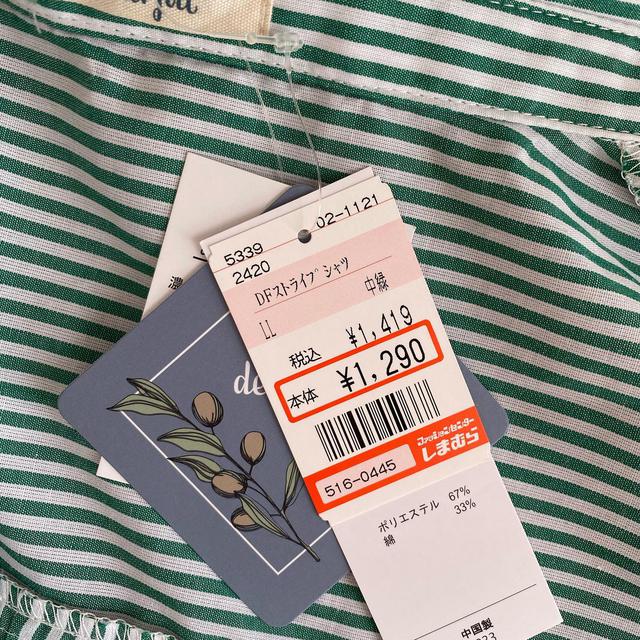 爽やかすぎ しまむら グリーンストライプシャツ は今季ヘビロテ確定 Ftn