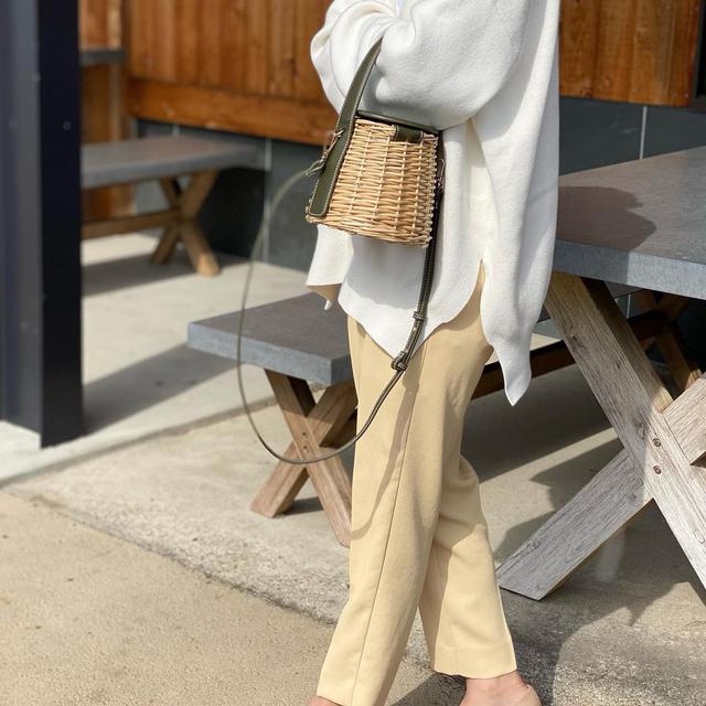 ZARA バスケットバッグ カゴバッグ ナチュラル 2WAY 🧺🧺🧺 @zara でいま大人気の #バスケットバッグ 🏷6212/110