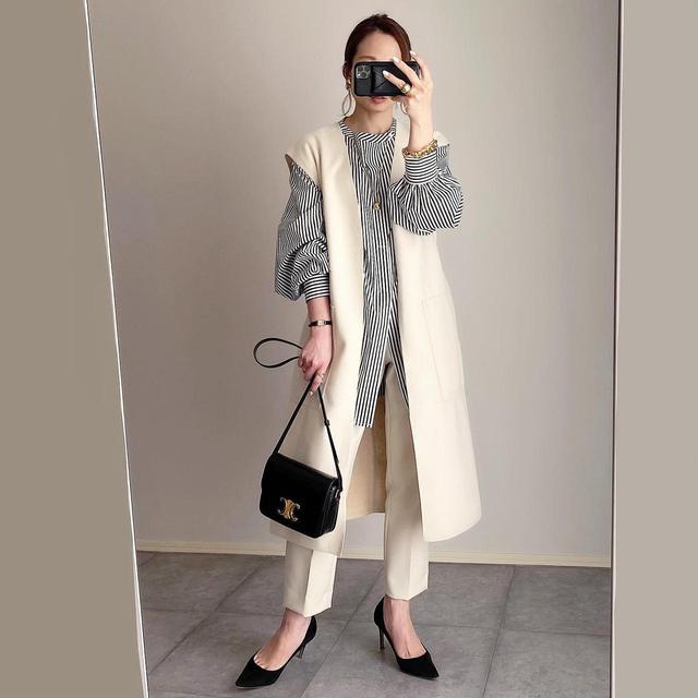 ZARA ロングジレ （ZARA - ベルテッドオーバーサイズベスト ザラ