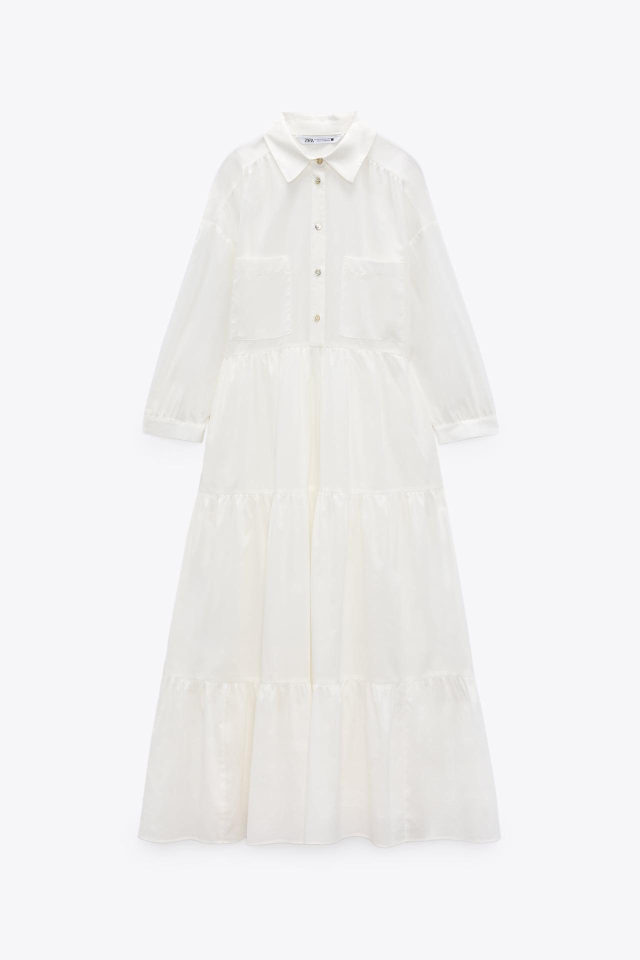 見るたび 惚れ惚れ Zara 大人が着たい 白ワンピ Ftn