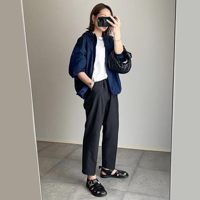 お散歩に重宝してます ユニクロ コスパ良しの 大人パーカー Ftn