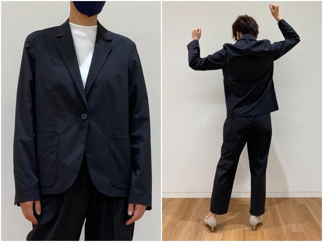 未使用　ユニクロ　洗える　ビジネス　感動スーツ　セットアップ　ドライ　千鳥　M 未使用 ユニクロ 洗える ビジネス 感動スーツ セットアップ