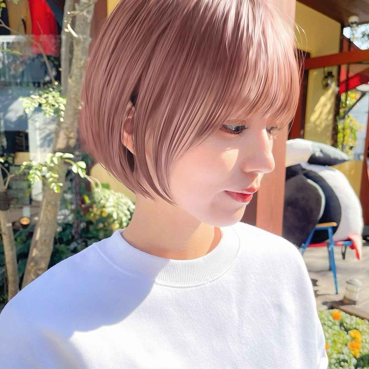 前髪ありショートボブで大人可愛く！顔型別の似合わせポイント - 【ftn】