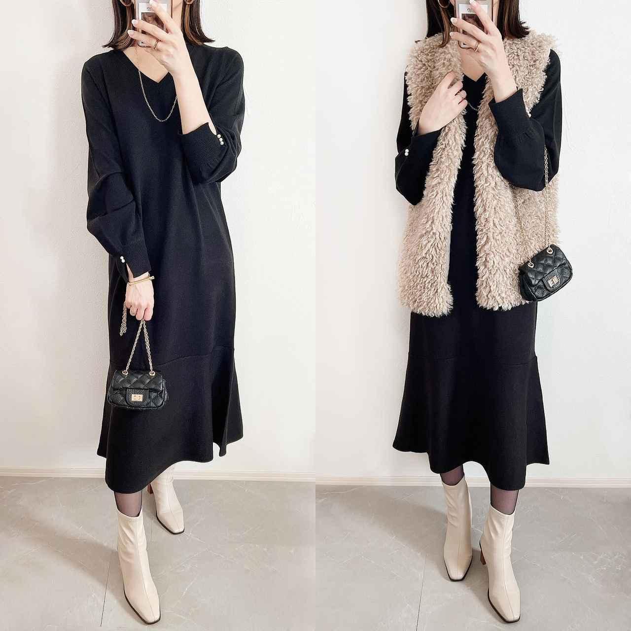 こりゃ即カゴだッ！【GU】体型カバーもできちゃう♡「ニットワンピース