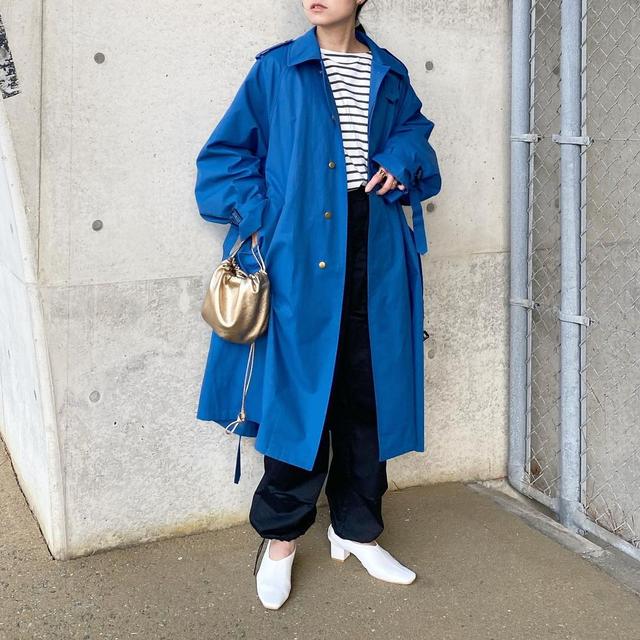 GU and beautiful people トレンチコート BLACK S