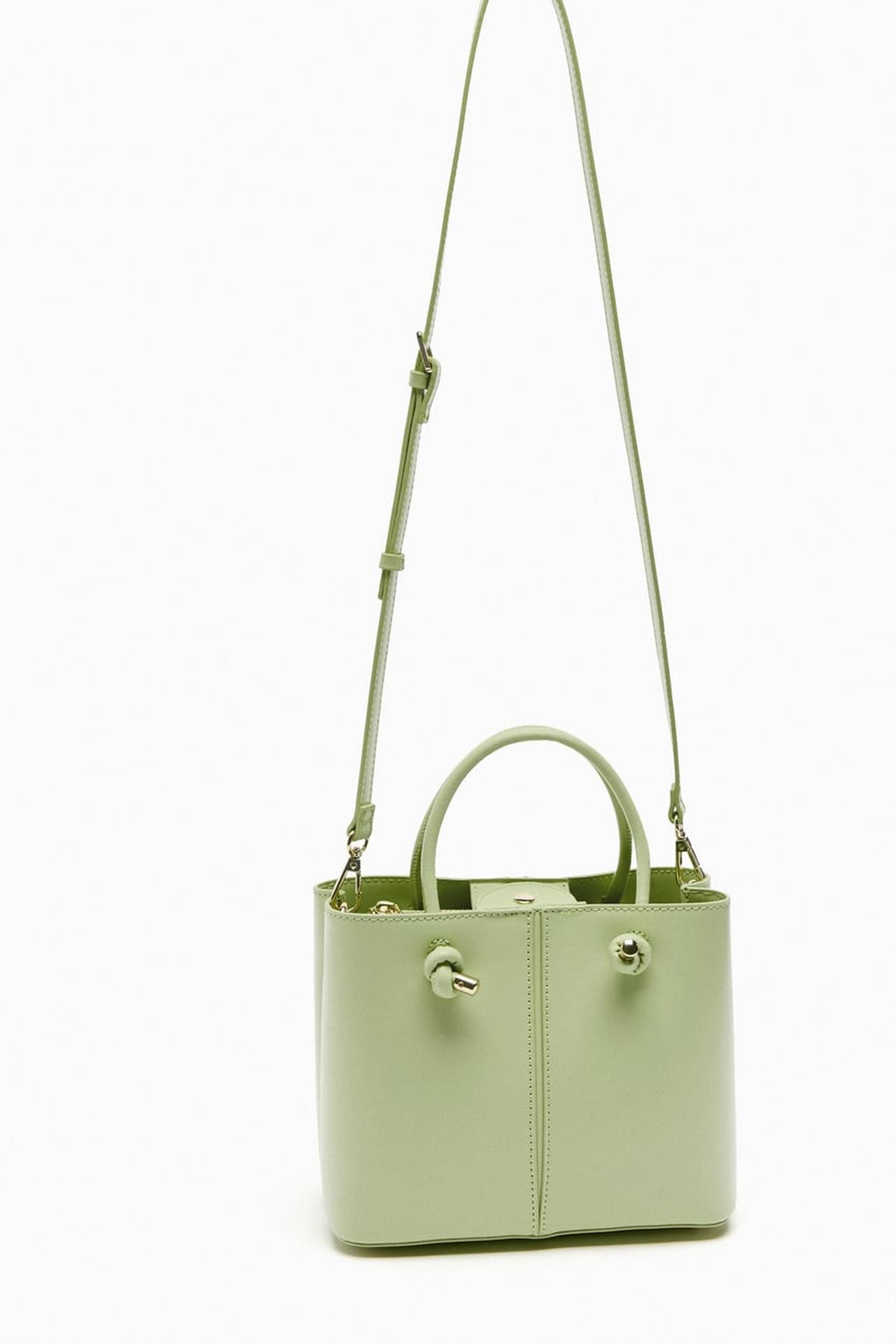 ZARA☆ピスタチオカラーバック 4014c77ecaf8d3b58a332525909812