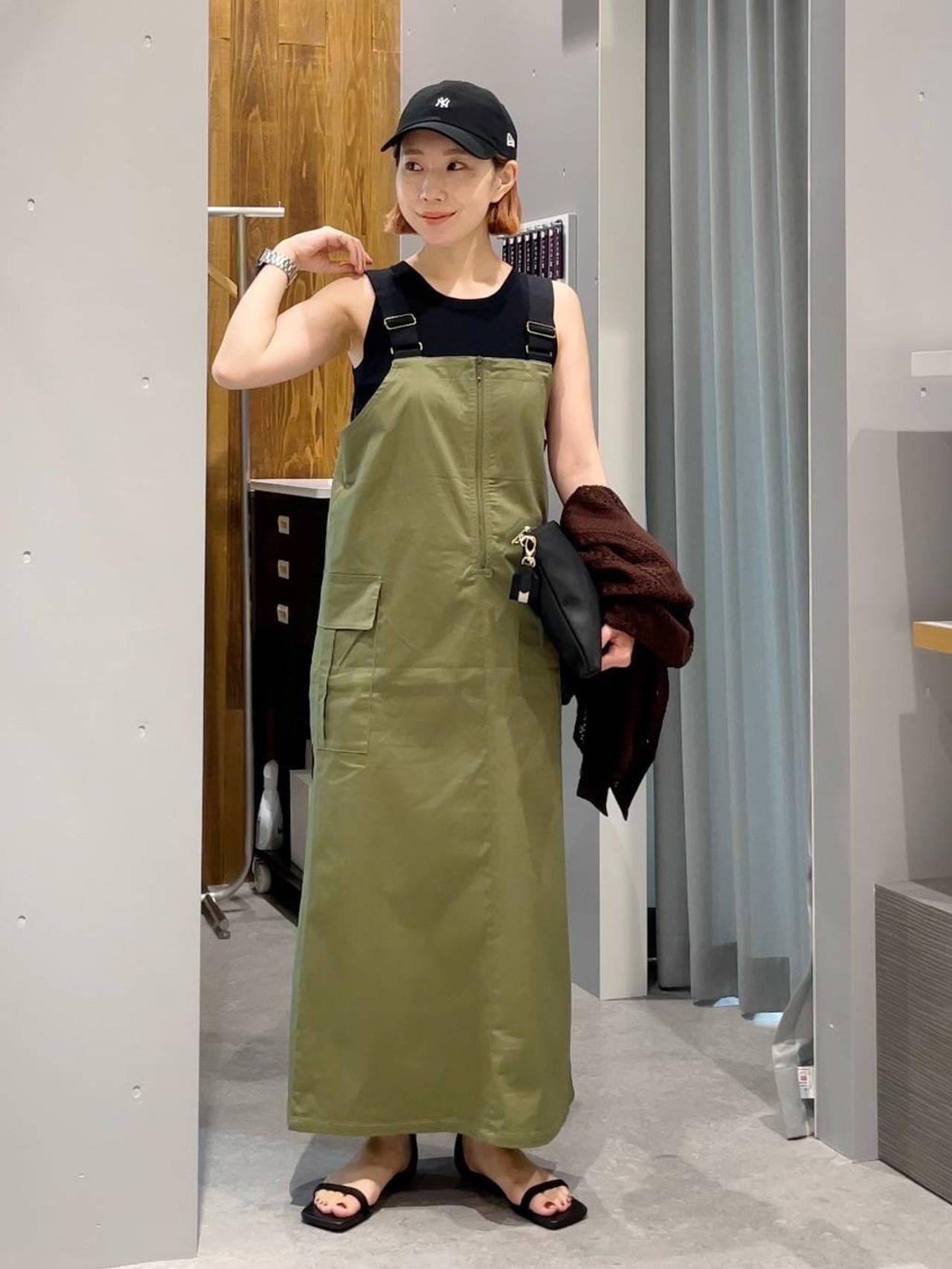 LEPSIM レプシム 2WAYジャンスカ カーキ セール】2WAYフリルジャンパー