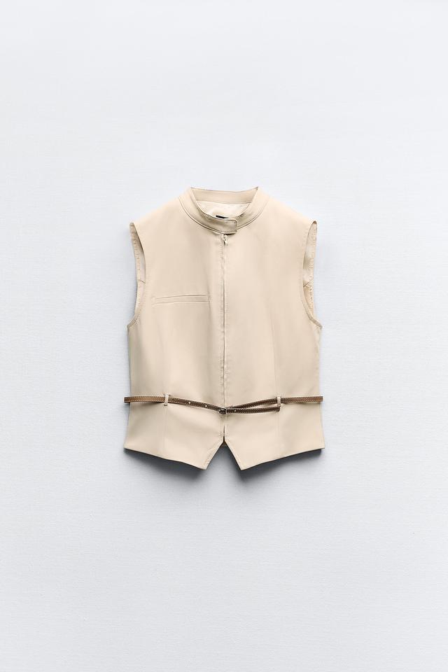 ☆ドイツ発*ZARA*新作*スクエアネックベルテッドドレス/BR☆ ne Quittez pas｜コットン ルレックス ストライプ ボリューム