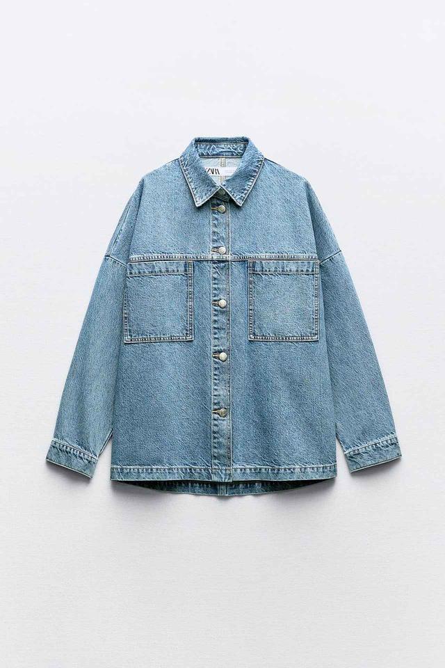 ZARA Z1975 パッチポケット デニムシャツ 4083/222 (ZARA
