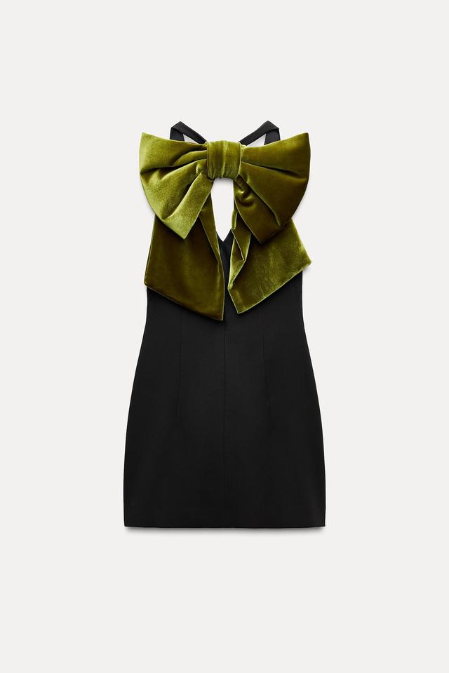 2024AW 今季 ZARA 新品未使用 ベルベットリボン ワンピース S