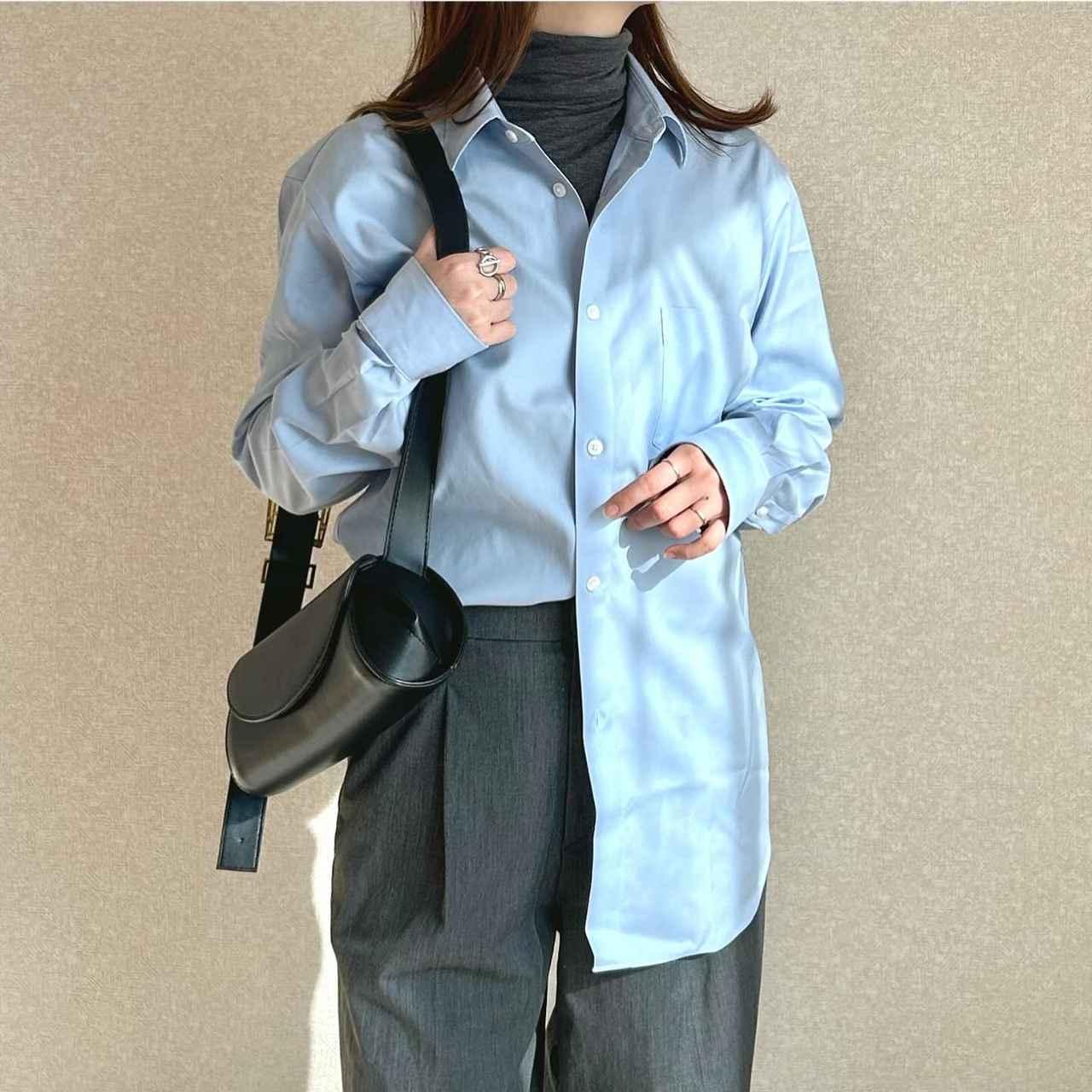 アイロン不要でシワなし！？【無印良品】やっぱ優秀！「ブルーシャツ 