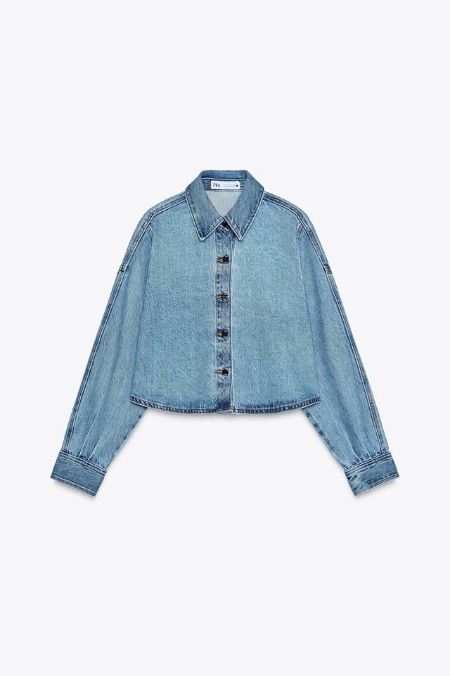 完売品 ザラ ZARA ZCOLLECTION デニムシャツ S 新品・タグ付 完売品 ザラ ZARA ZCOLLECTION デニムシャツ S 新品・タグ付