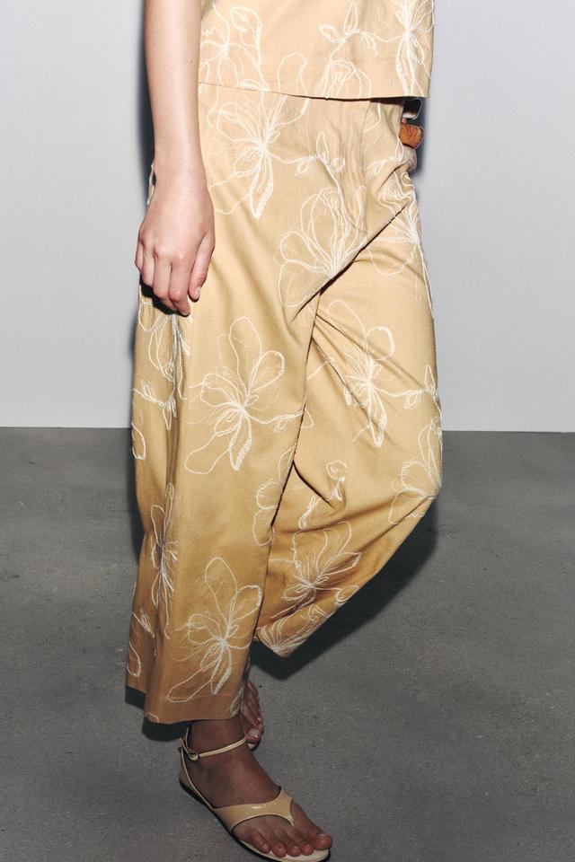 ZW COLLECTION カットワーク刺繍レイヤードスカート