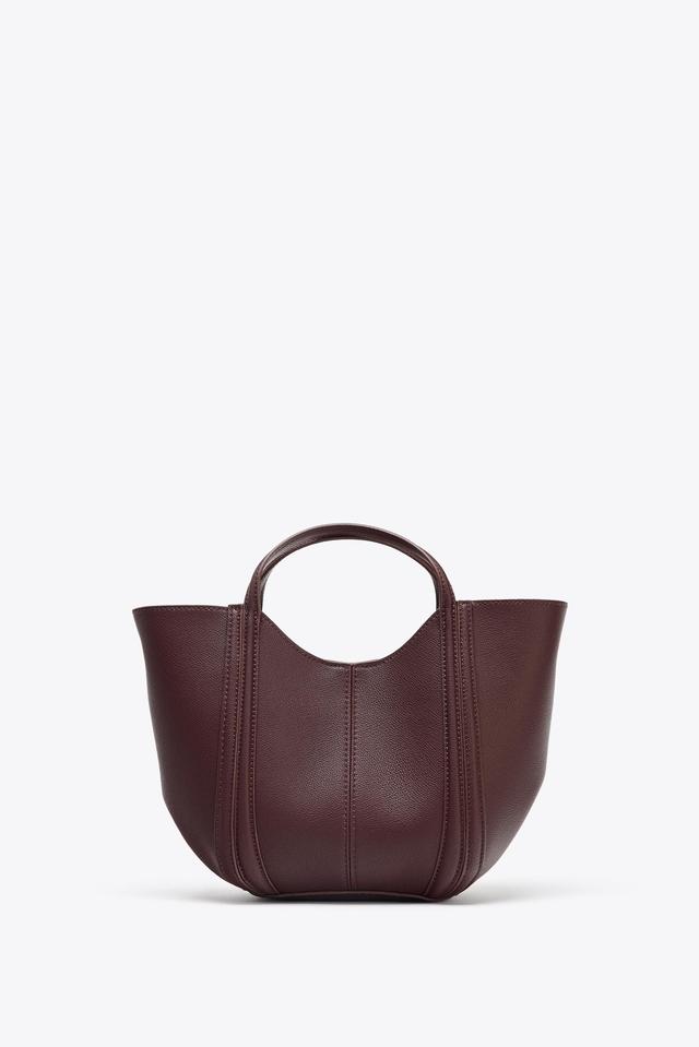 入手困難！ZARA SRPLS 2025ボルドースエード レザーショルダーバッグ 国内発送☆ZARA☆スプリットスエードレザー*ショルダーバッグ