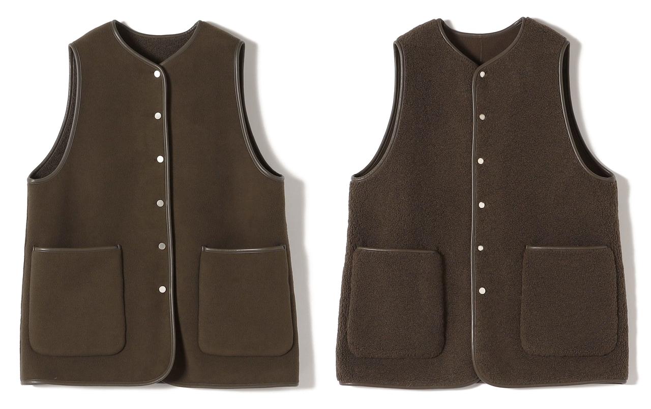 画像: 「ボア フリース リバーシブル ベスト」￥19,800 出典：シップス