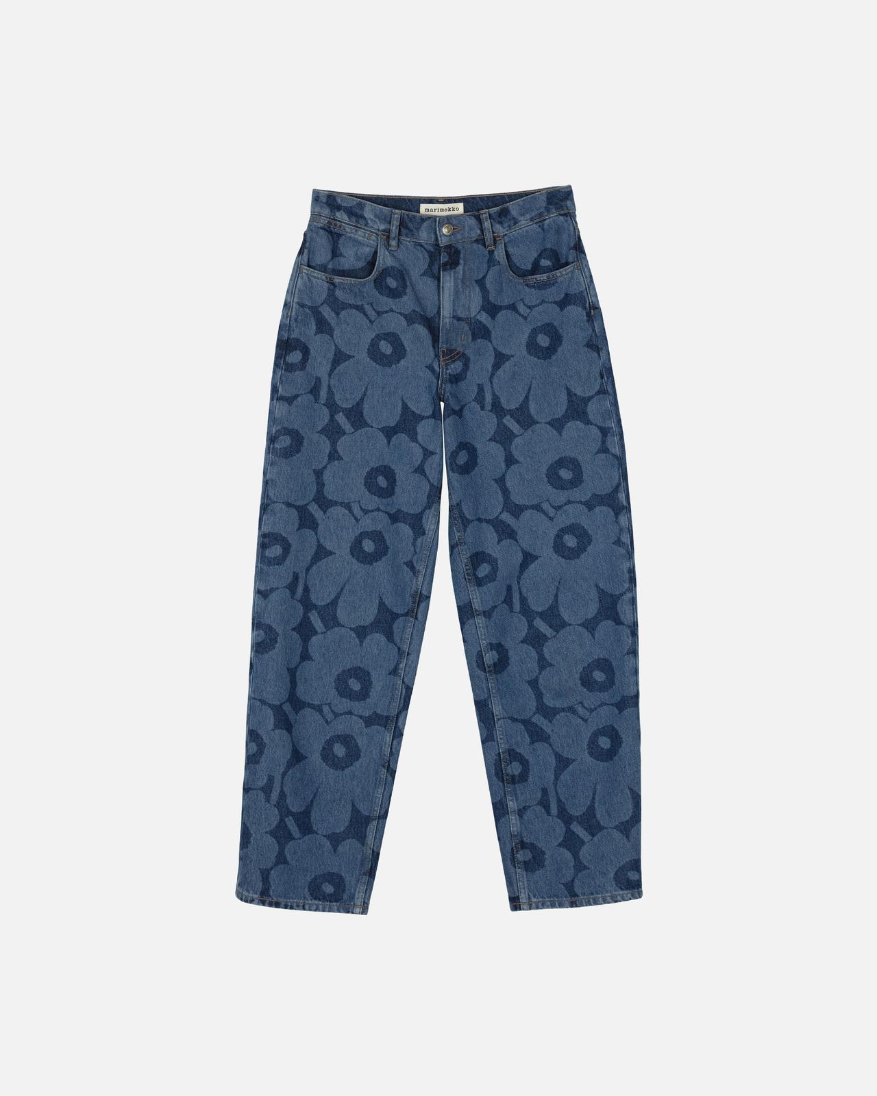 画像: Maridenim Barrel Unikko ジーンズ ¥46,200／マリメッコ（ルック ブティック事業部） 出典：www.marimekko.jp