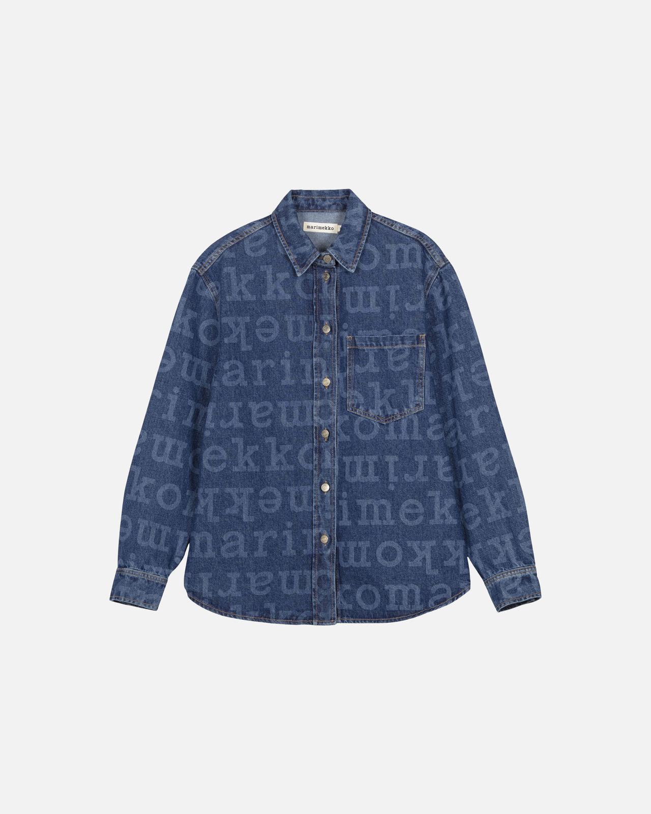画像: Maridenim Vaihe Logo シャツ ￥66,000／マリメッコ（ルック ブティック事業部） 出典：www.marimekko.jp