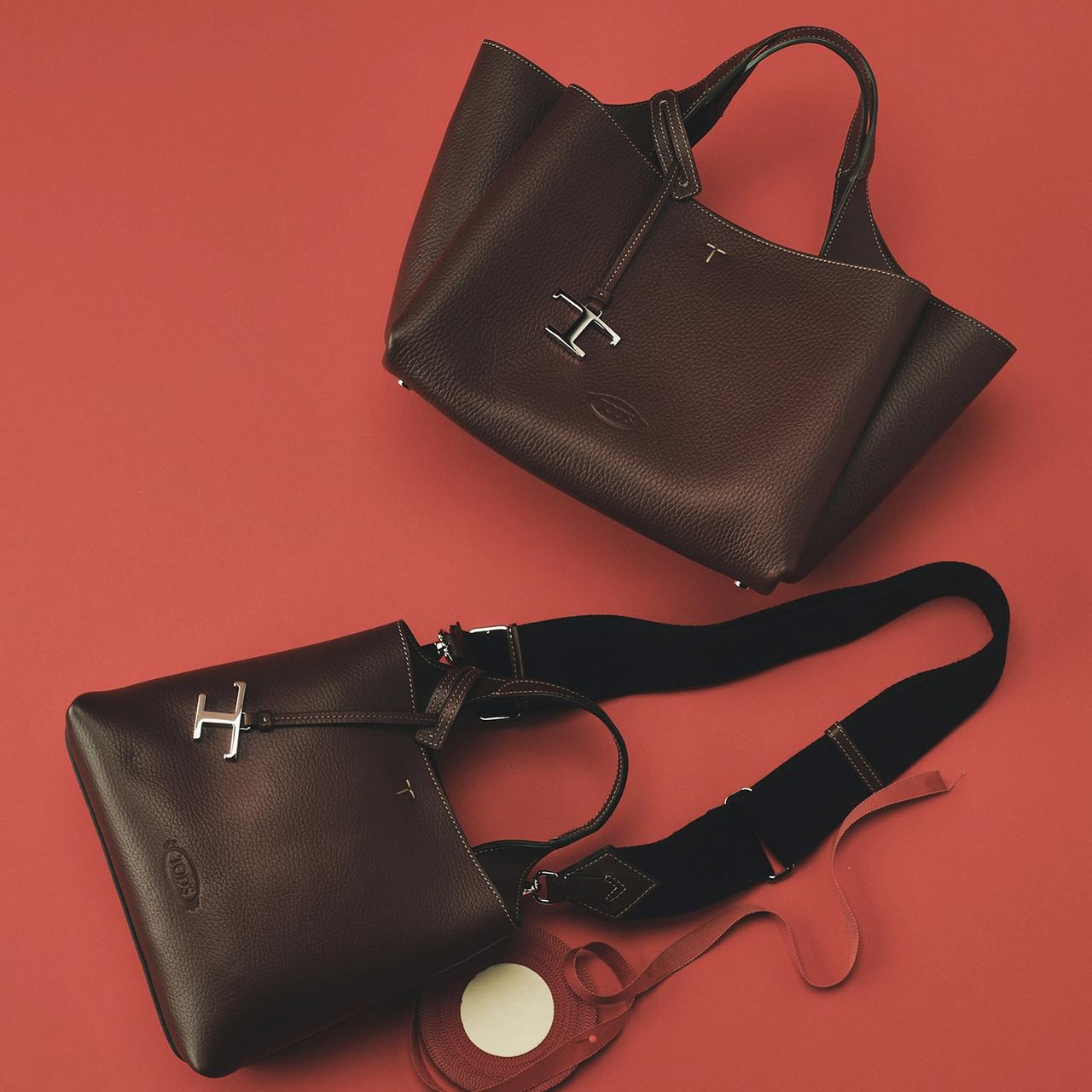 画像: 上「Leather bag（Pend）」￥218,900、下「Leather bag（Pend Mini）」￥185,900 出典：ロンハーマン