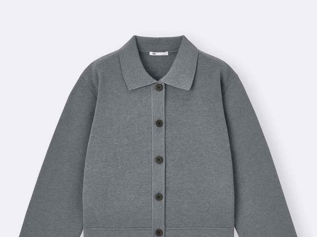 グレーのカーディガン」はこう着る！【GU】おしゃれ店員さんがお手本