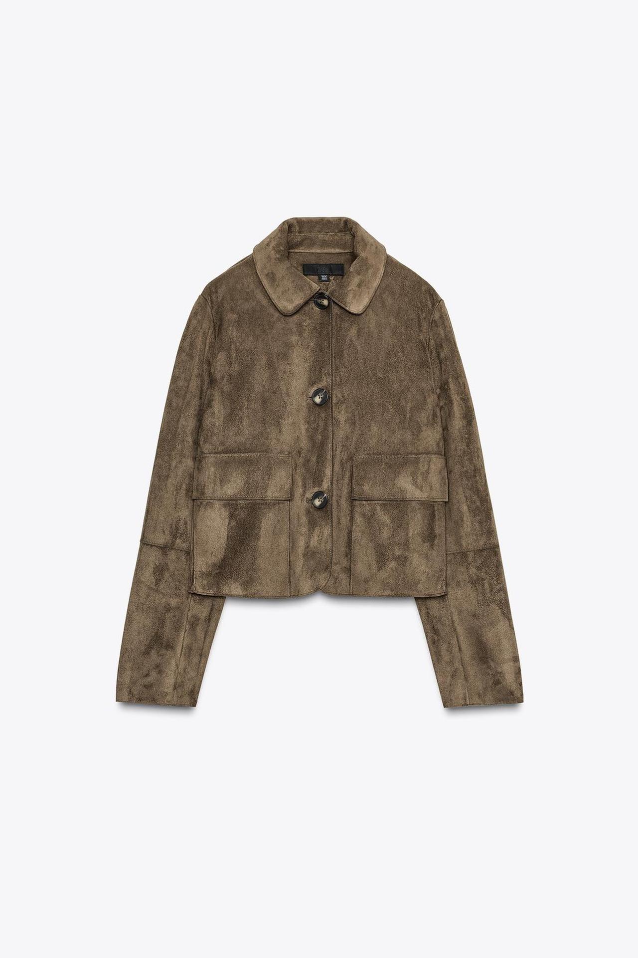 【えま】ZARA ダークブラウン ショートジャケット アウター迷子」→【ZARA】へ！ 大人のサマ見え♡「ショート丈