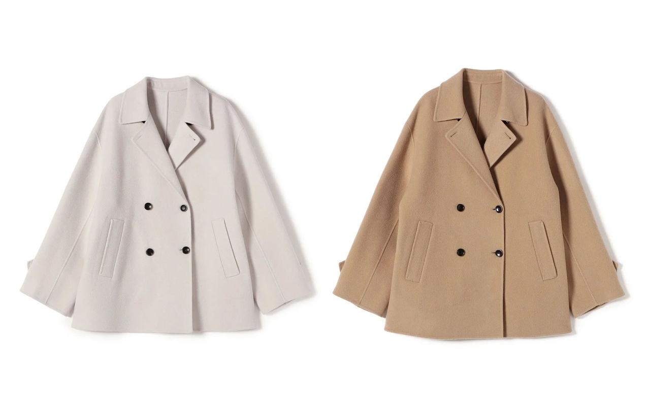 画像: 「SUPER140 ダブル フェイス ショート コート」各￥50,600 出典：シップス