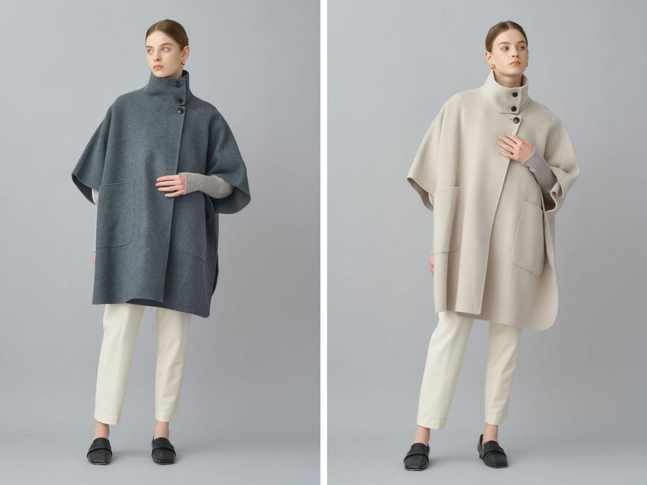 画像: 「ウールポンチョ」各￥47,300 出典：パリゴ