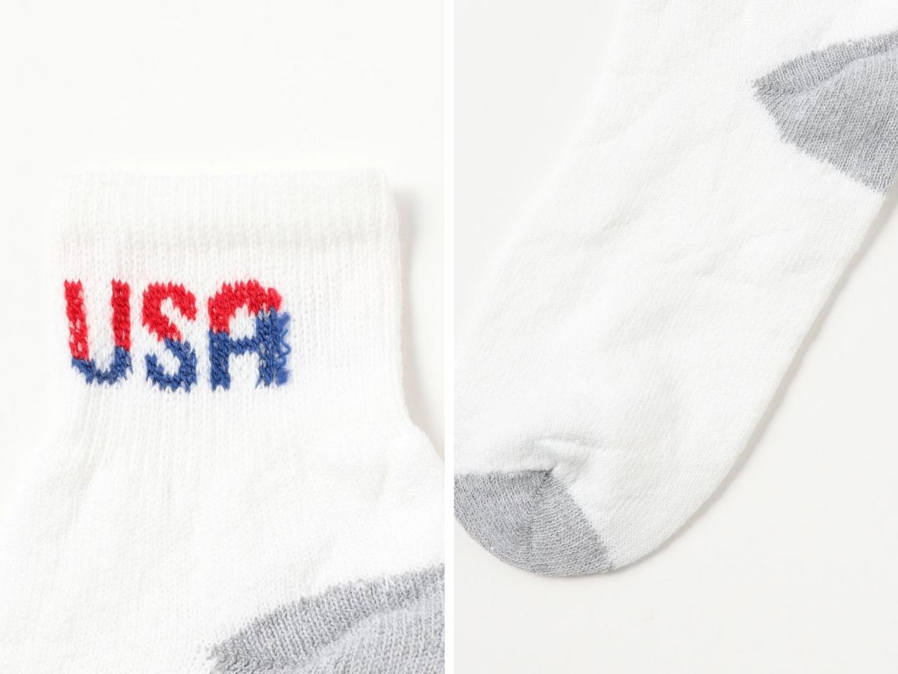 画像: 「 USA クォーターソックス 3P」￥3,080【レイルロード ソックス】 出典：ビームス ボーイ
