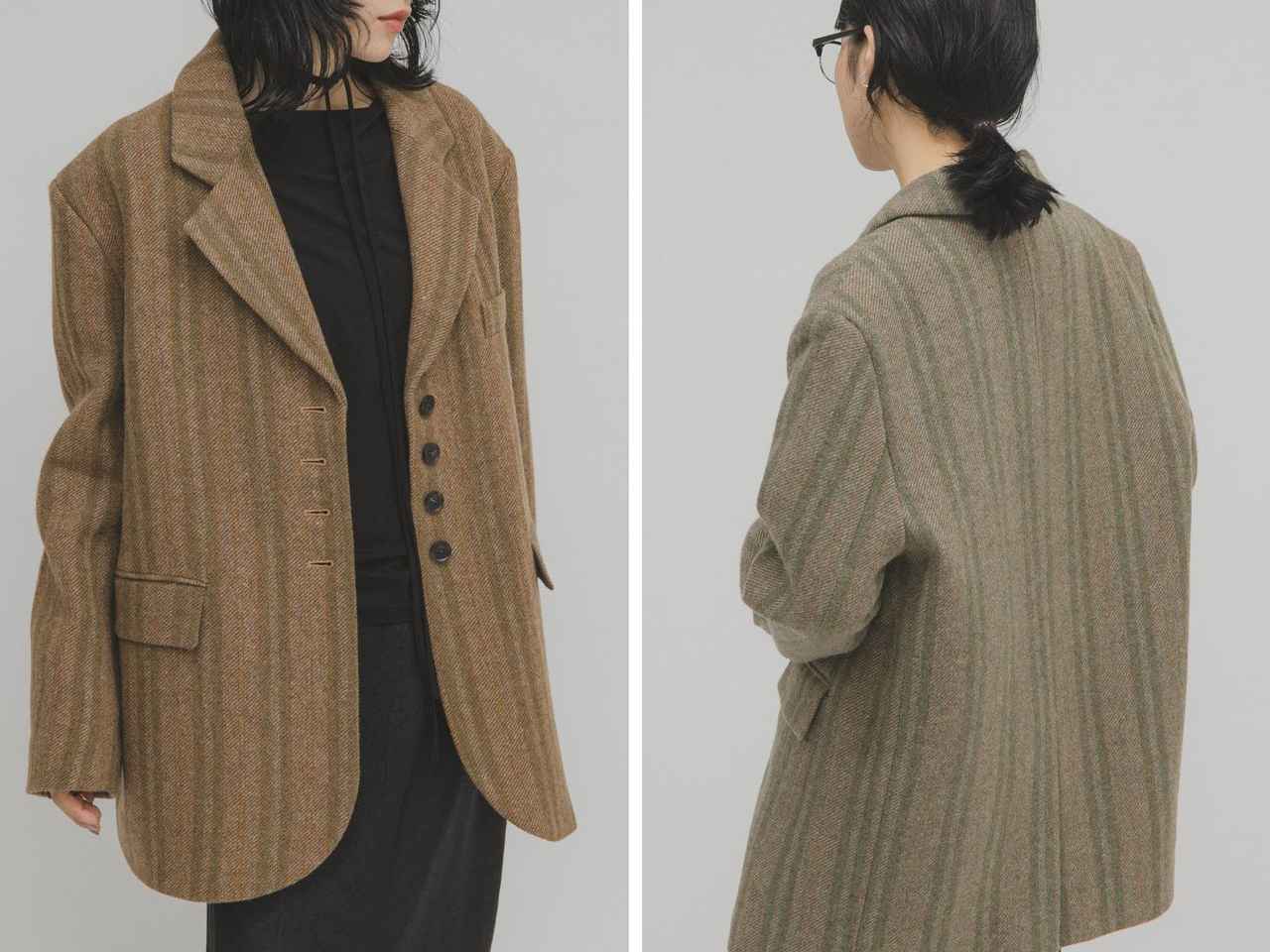 画像: 「ウールMIXテーラードジャケット」各￥14,300 出典：KBF