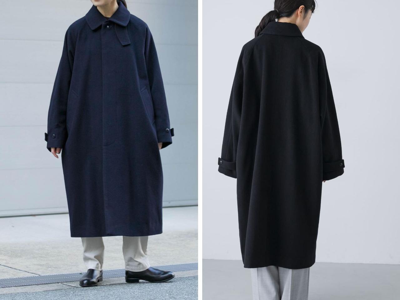 画像: 「ウールバルカラーコート」各￥49,500 出典：かぐれ