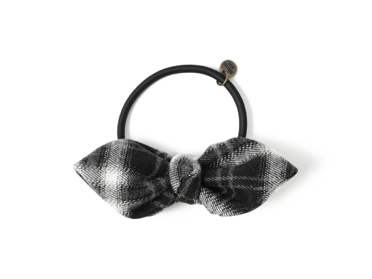 画像: 「チェック リボン ヘアゴム」￥2,200 出典：ビームス ボーイ