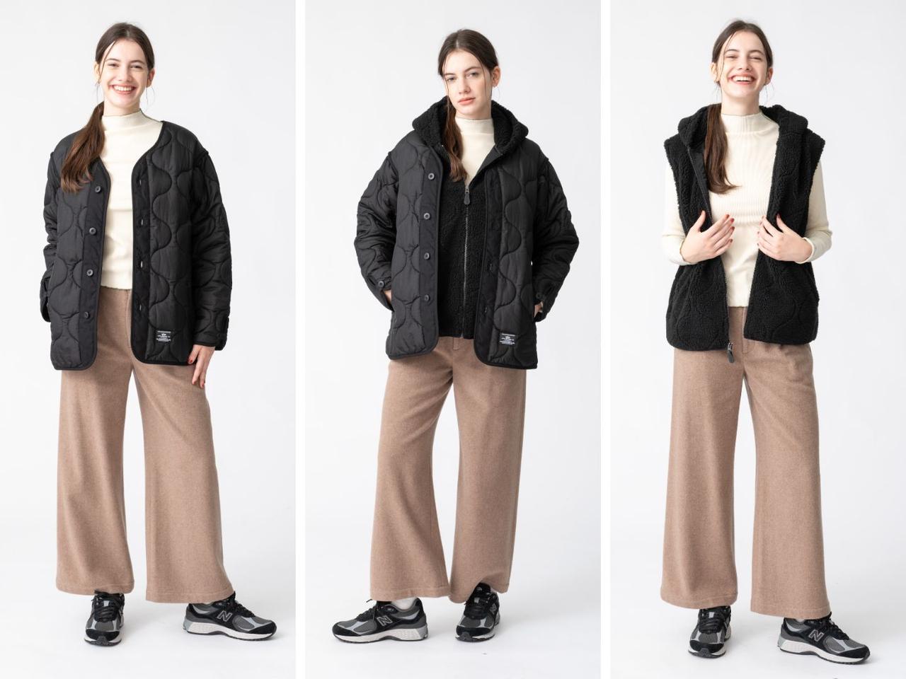 画像: 「3WAY レイヤード キルティングジャケット」￥53,900【アルファ インダストリーズ】 出典：RHC ロンハーマン