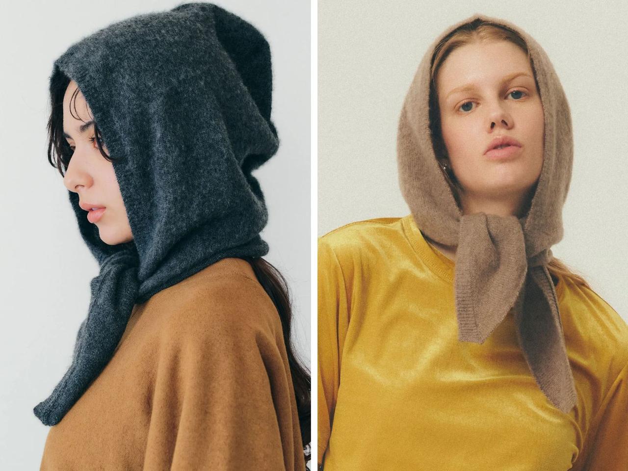 画像: 「PURE CASHMERE BALACLAVA」各￥28,600 出典：シンゾーン