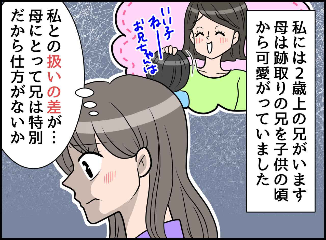 画像1: 縮まらない兄との差！！ 愛情ある？ 母親からの差別