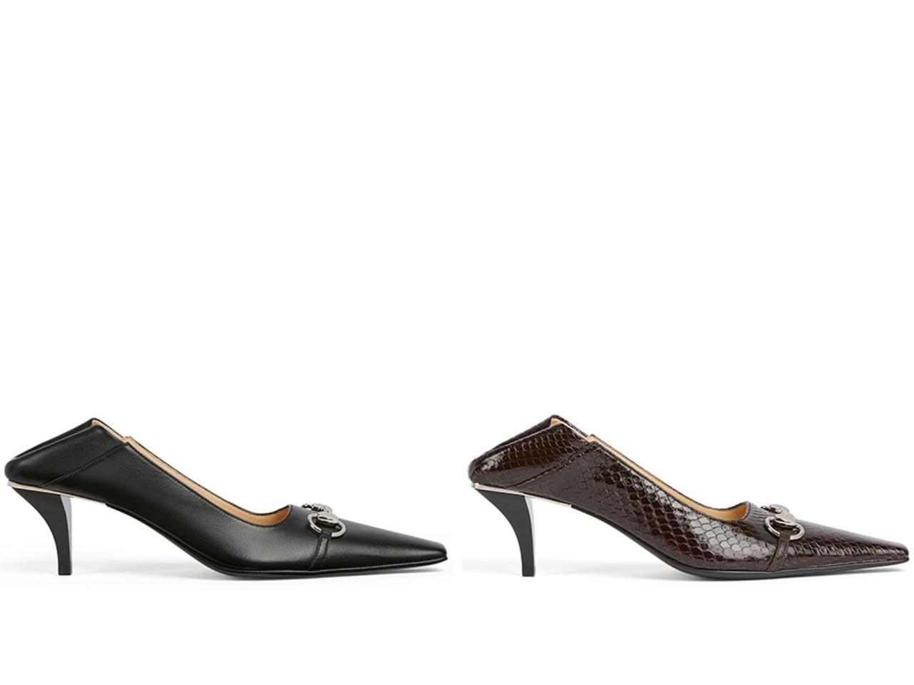 画像: 左｜パンプス￥176,000、右｜パンプス￥242,000 出典：グッチ