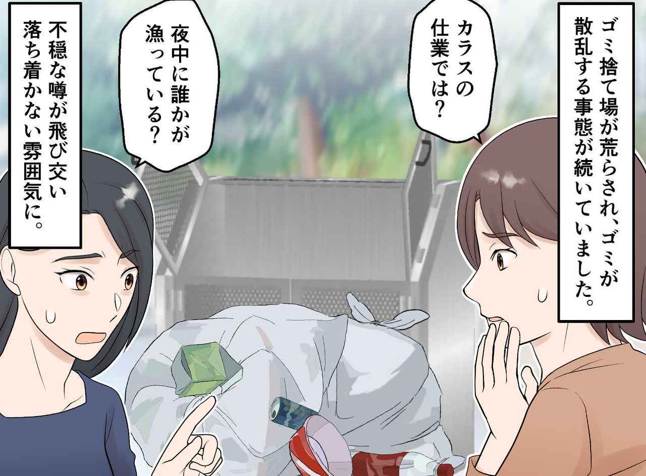 画像1: 共同のゴミ捨て場でなぜ……